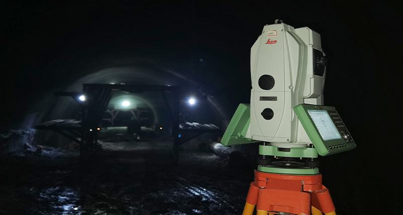 Survey control network with Leica Geosystems equipment